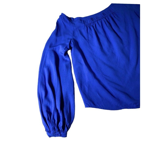 Anthropologie Tops - FLOREAT Linen Blend Peasant Top with Balloon Sleeves Size 6 - Picture 11 of 16